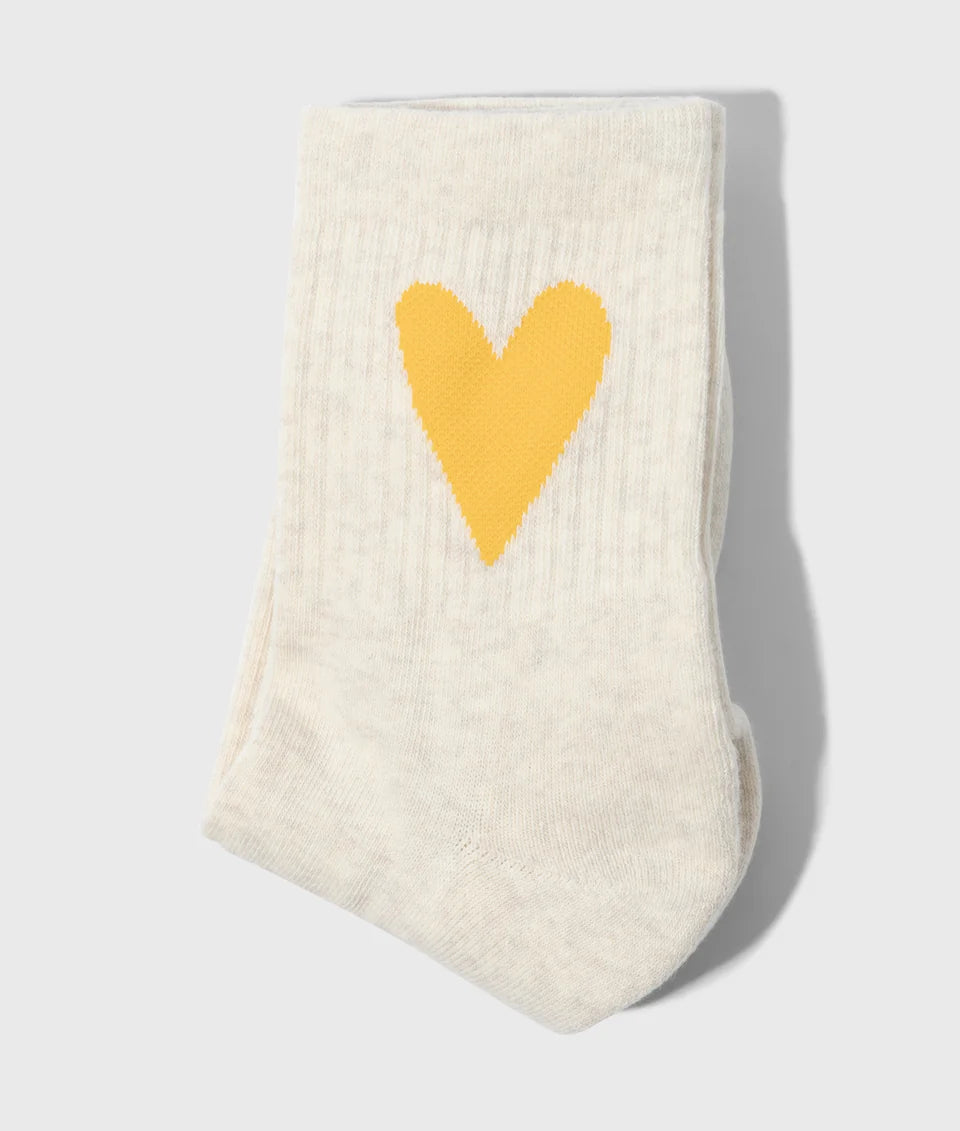 10DAYS AMSTERDAM Socks Heart Soft White Melee
