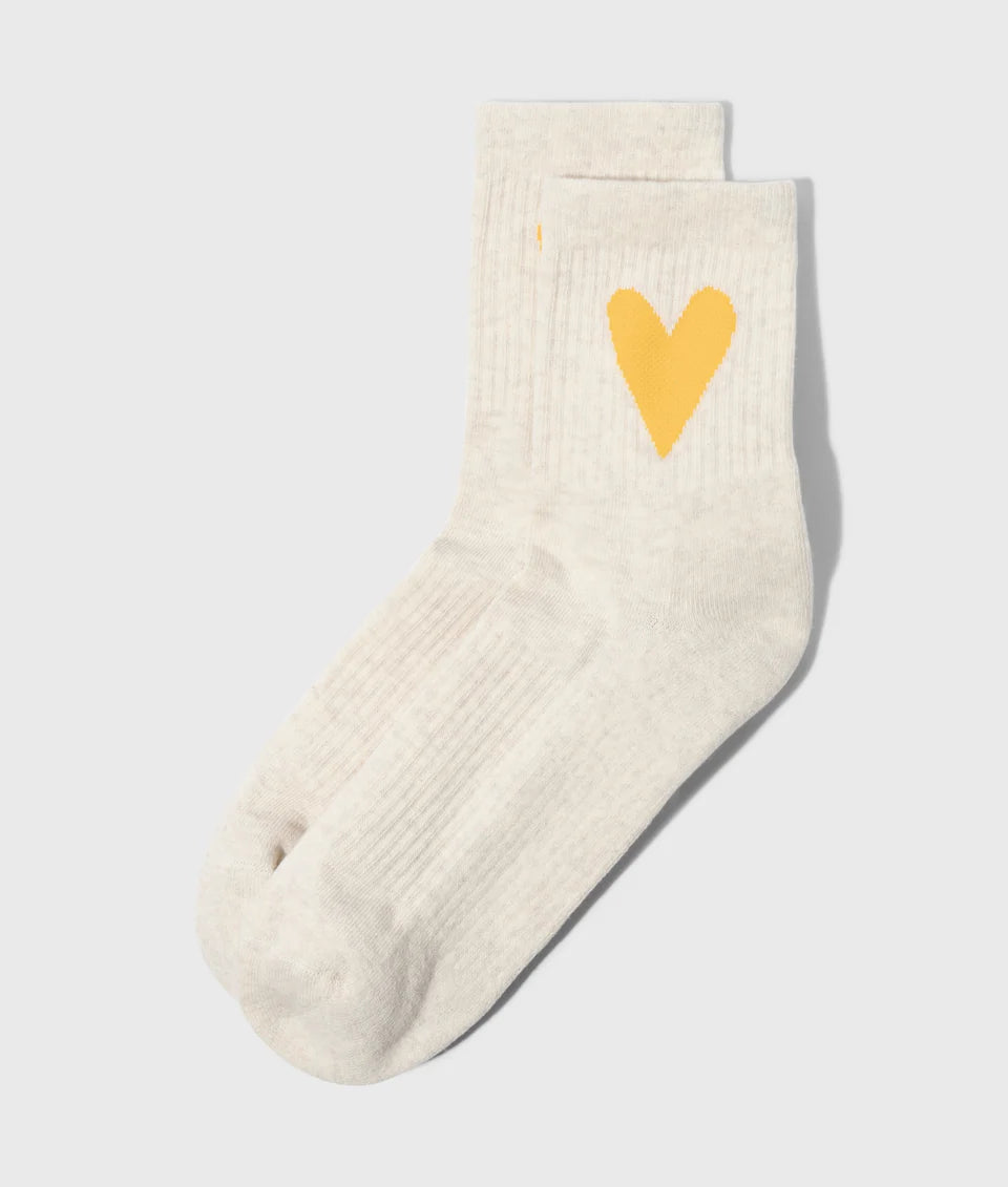 10DAYS AMSTERDAM Socks Heart Soft White Melee