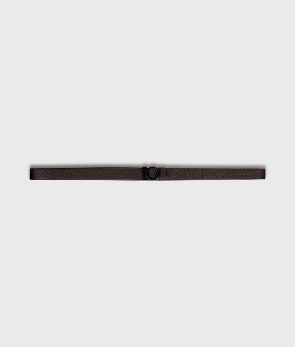 10DAYS AMSTERDAM Monogram Belt Chocolate