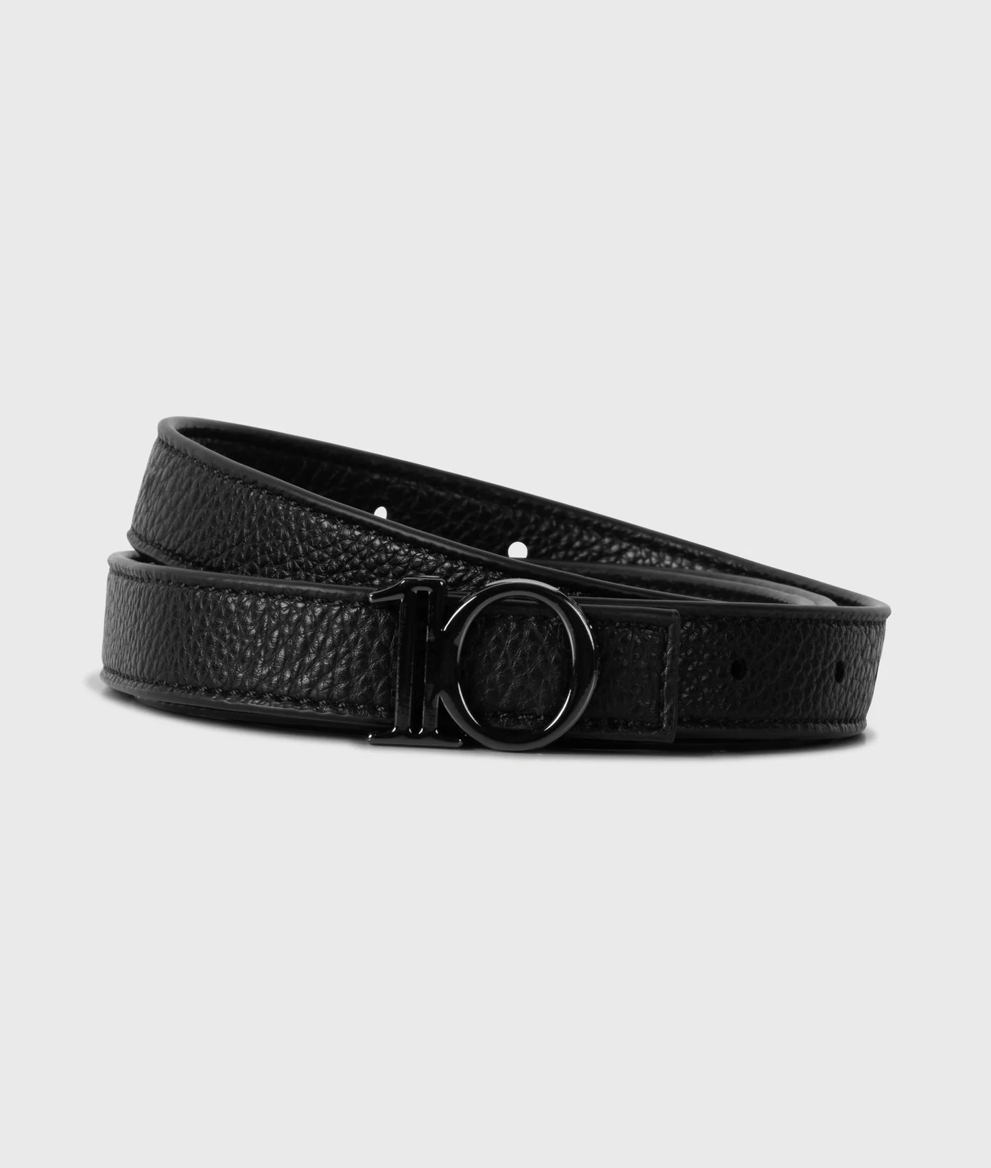 10DAYS AMSTERDAM Monogram Belt Black/ Black