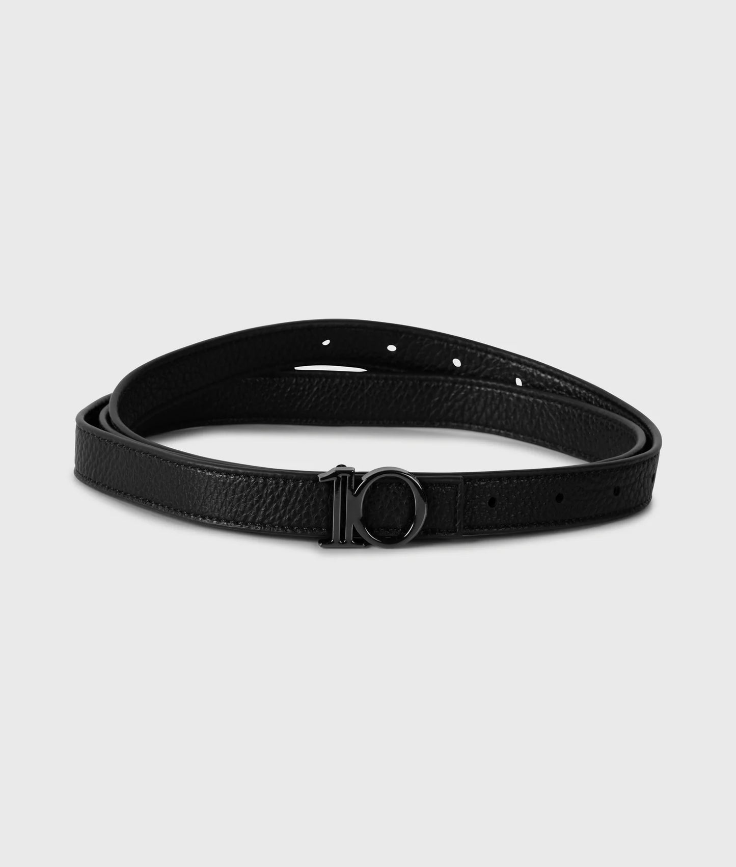 10DAYS AMSTERDAM Monogram Belt Black/ Black