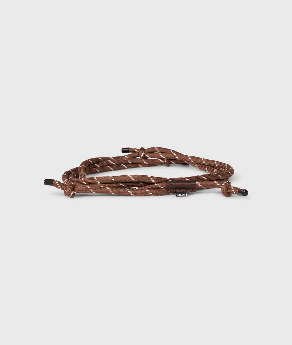 10DAYS AMSTERDAM Cord Belt Dark Truffle