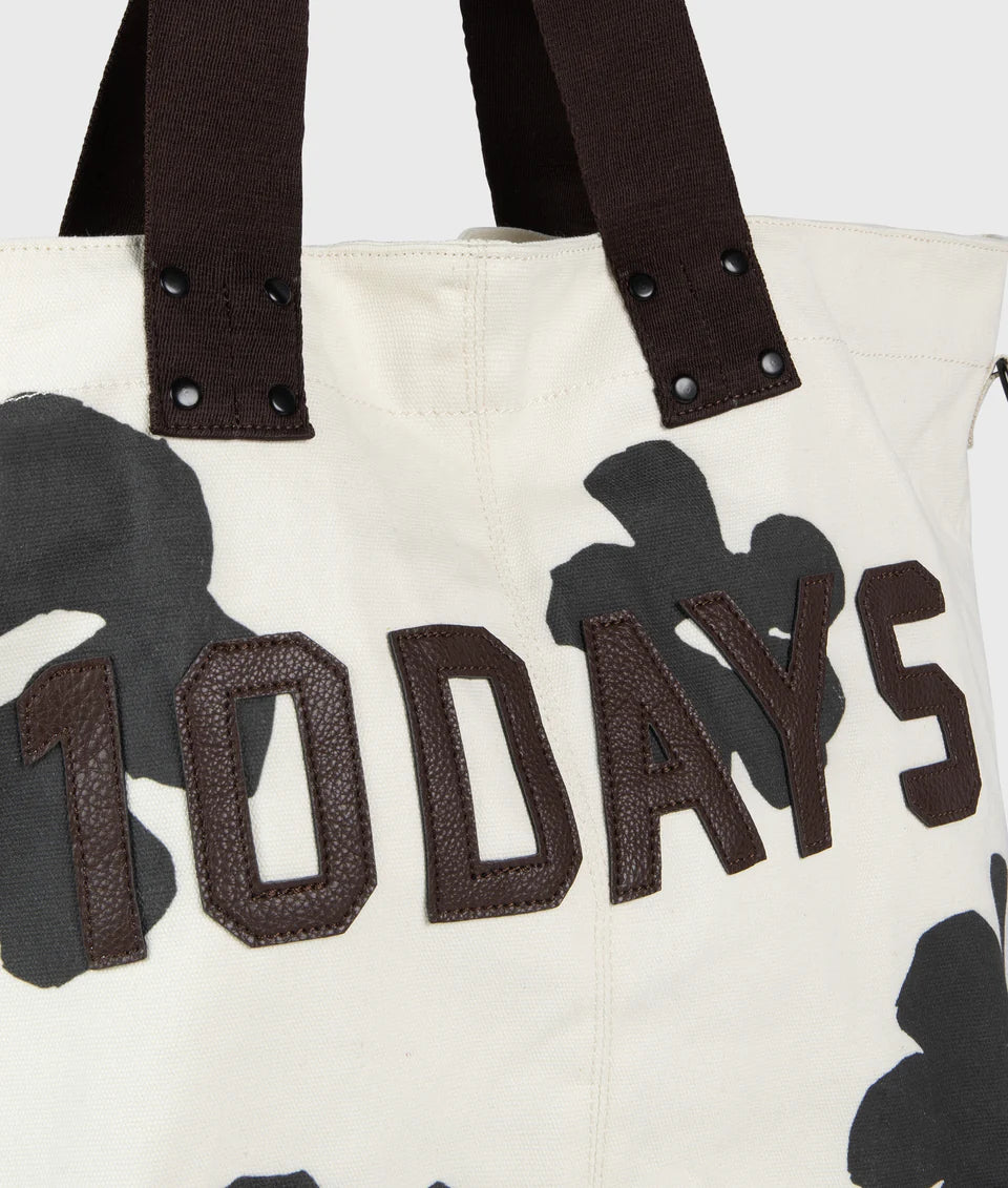 10DAYS AMSTERDAM Canvas Shopper Flower
