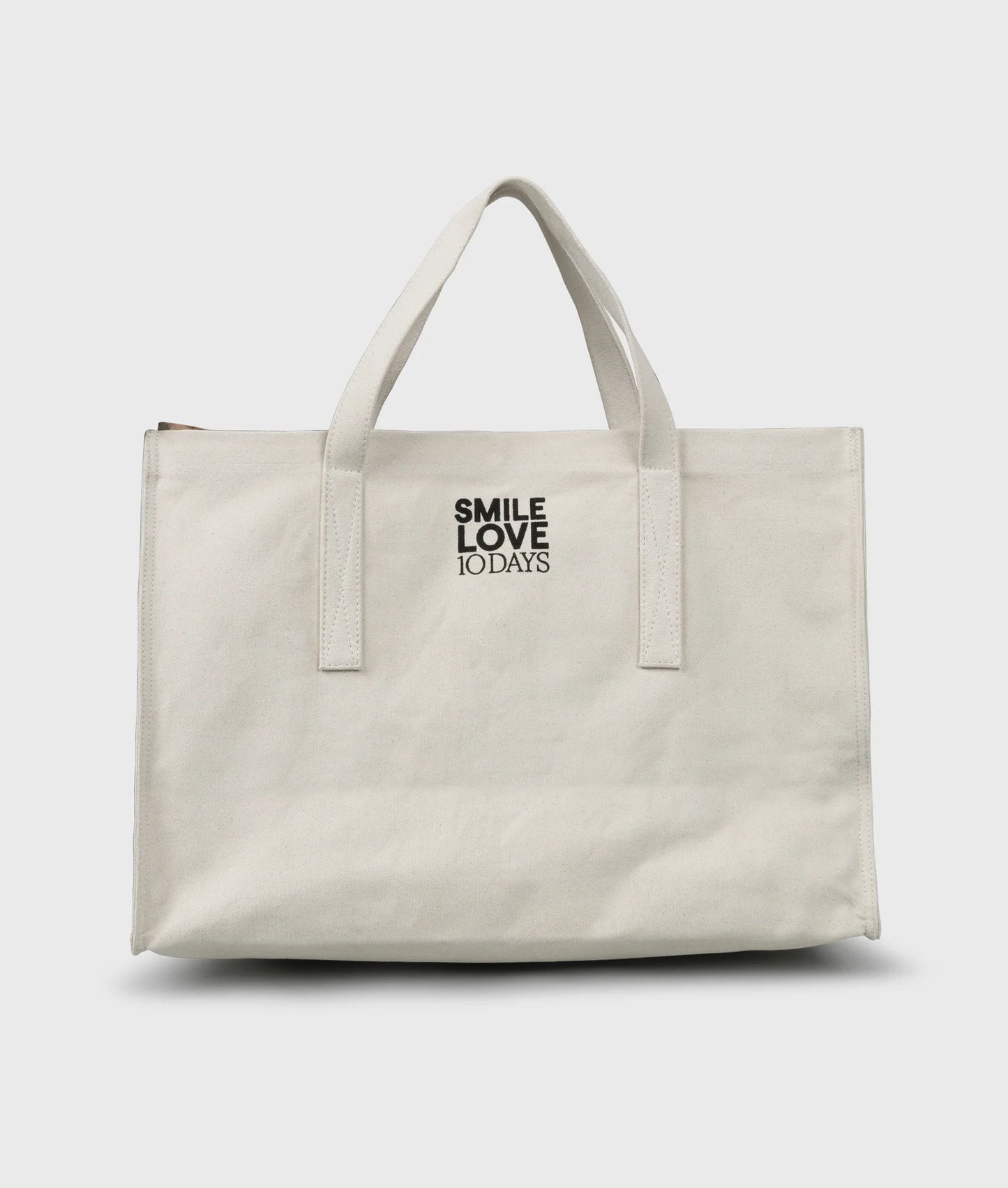 10DAYS AMSTERDAM Canvas Shopper Ecru