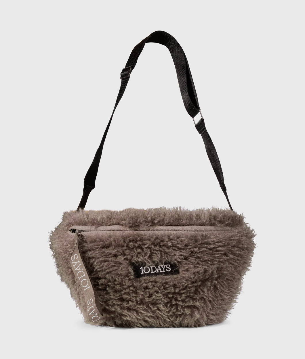 10DAYS AMSTERDAM Hairy Cross Body Bag Moonrock