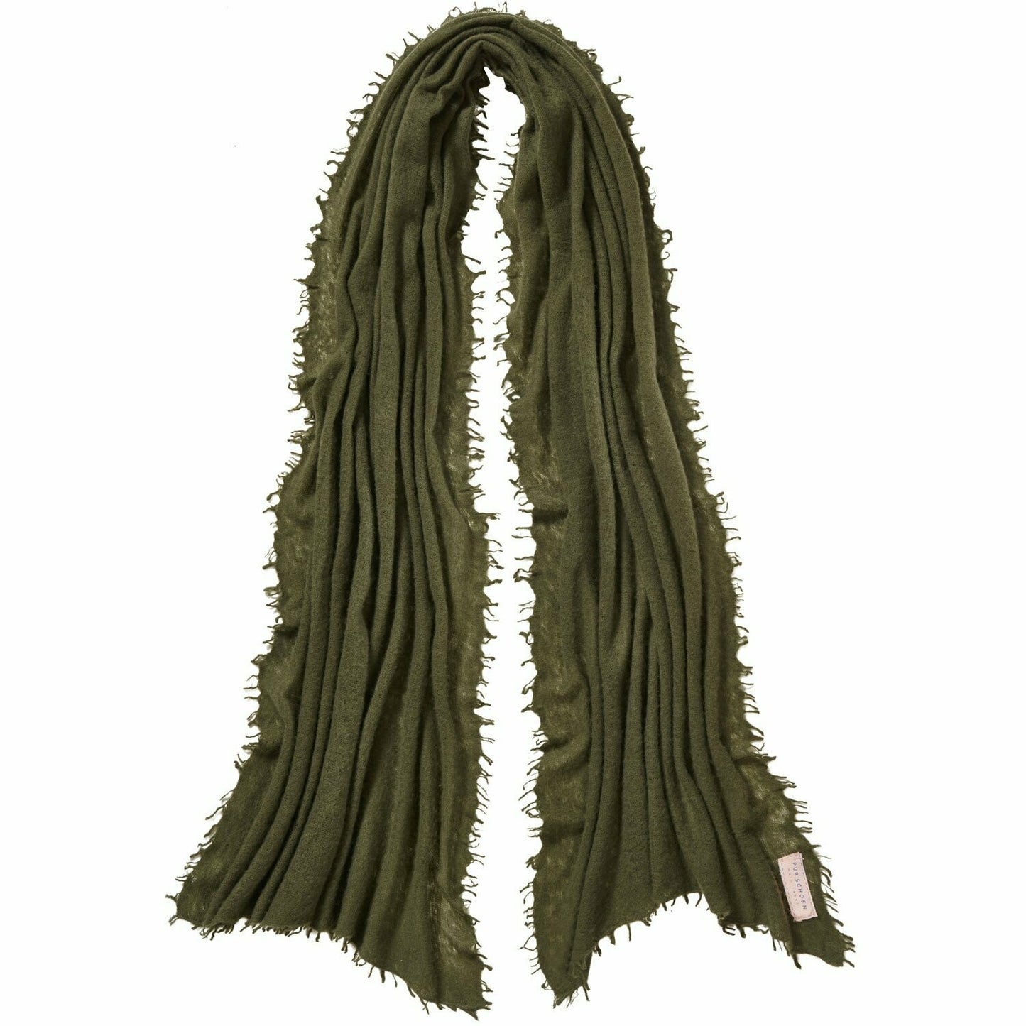 PURSCHÖN Pure Cashmere Schal Military