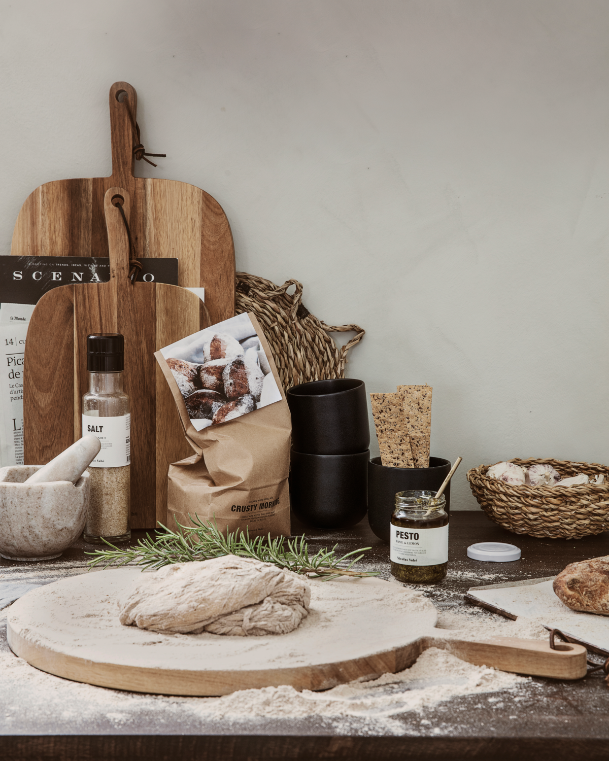 NICOLAS VAHE Brotkorb Bread Nature 2-er Set