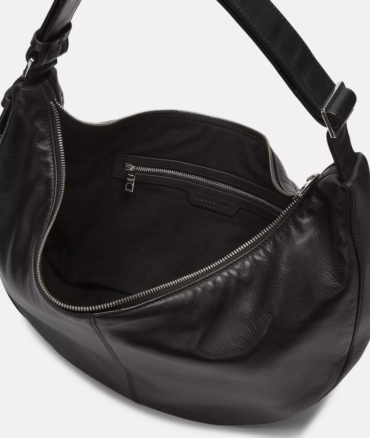 LIEBESKIND BERLIN Hobobag Moon M Black