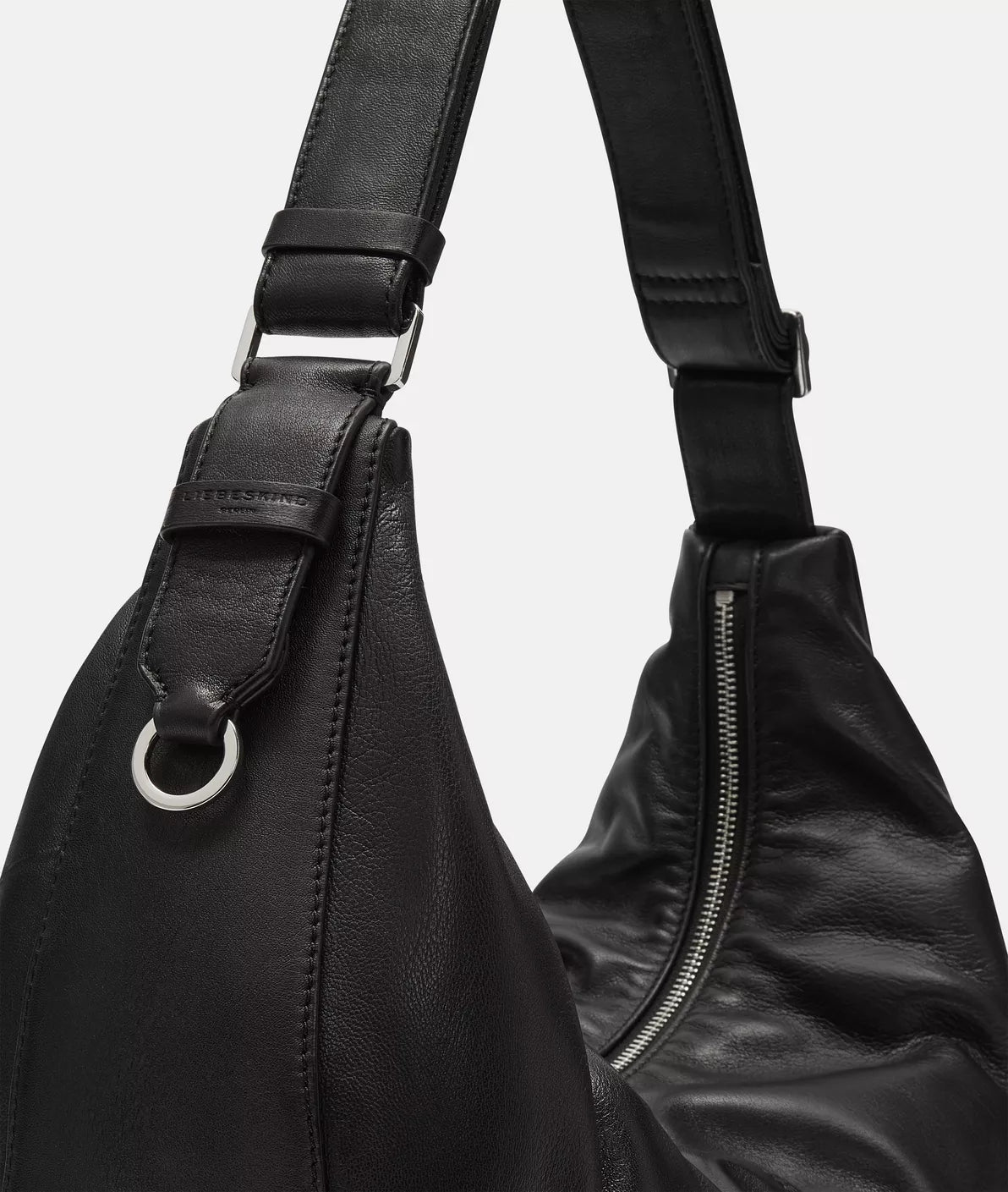 LIEBESKIND BERLIN Hobobag Moon M Black