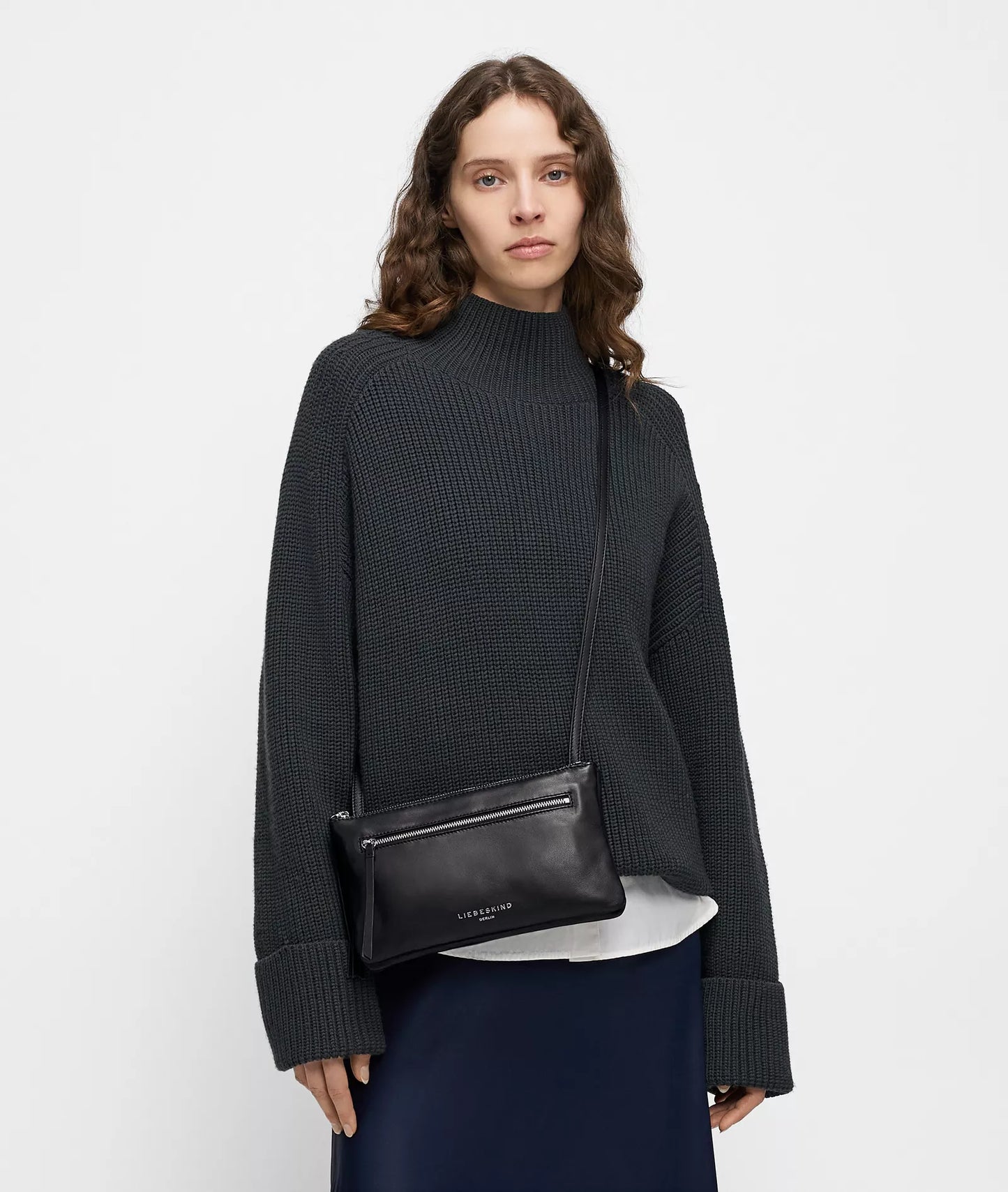 LIEBESKIND BERLIN Double Zena Crossbody Bag S Black