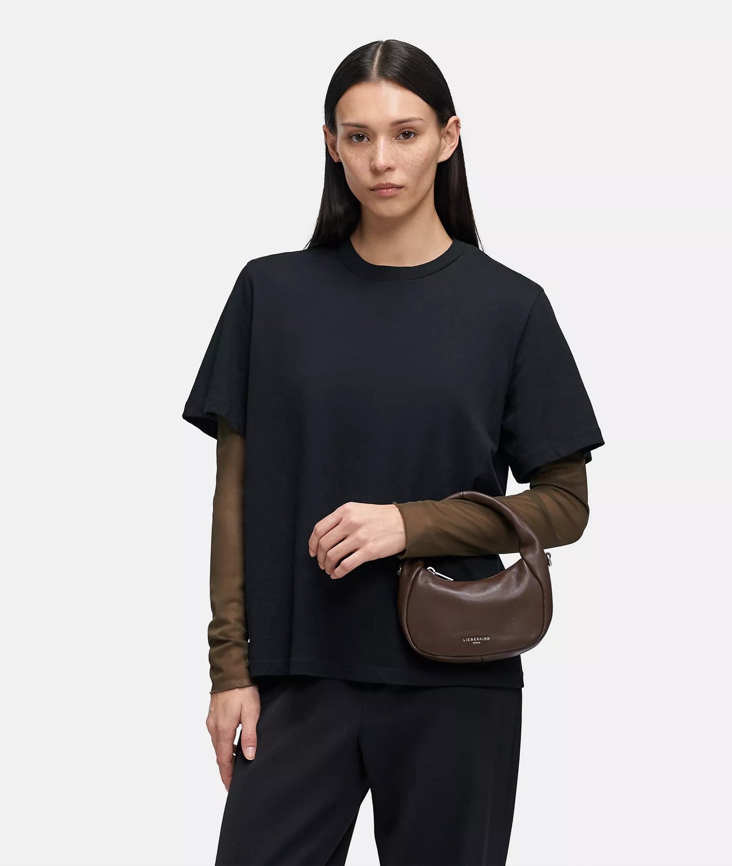 LIEBESKIND BERLIN Farrah Crossbody Bag S Dunkelbraun
