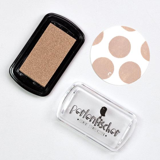 PERLENFISCHER Pigment Stempelkissen Beige Mini