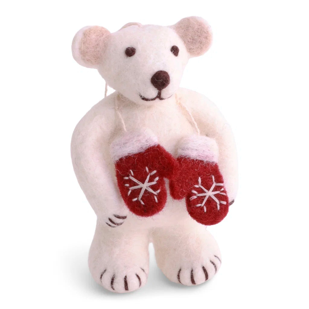 EN GRY & SIF Kleiner Polarbär mit Handschuhen