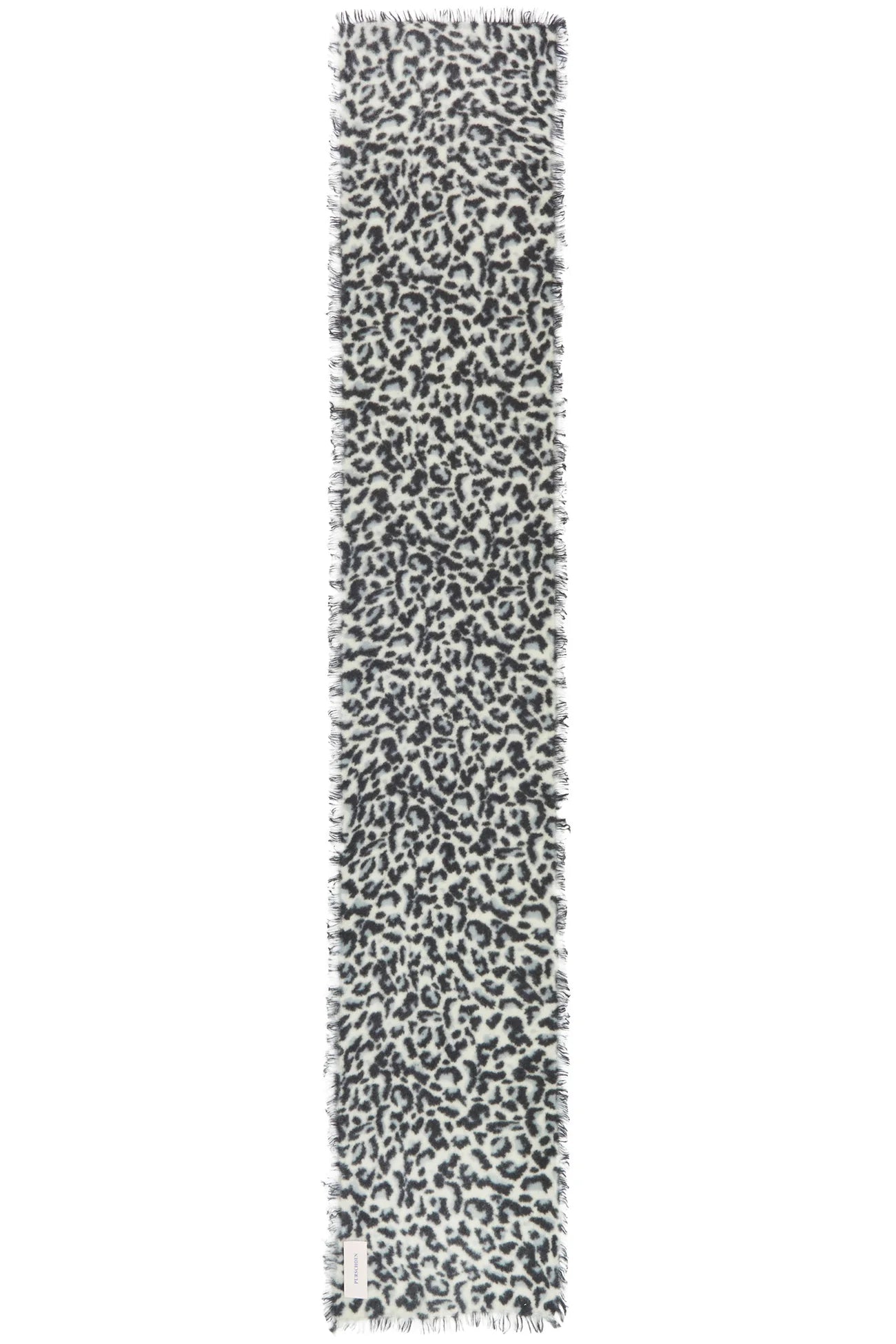 PURSCHÖN Pure Cashmere Schal Slim Leo black-grey
