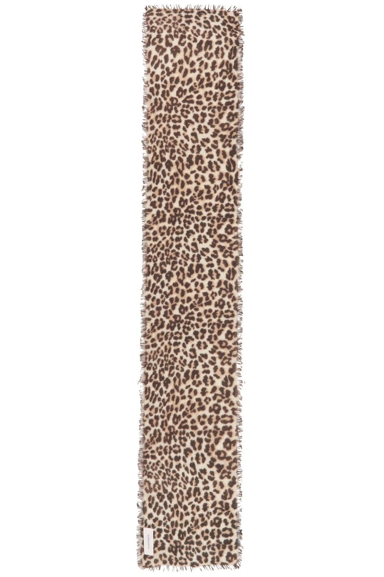 PURSCHÖN Pure Cashmere Schal Slim Leo beige-schoko