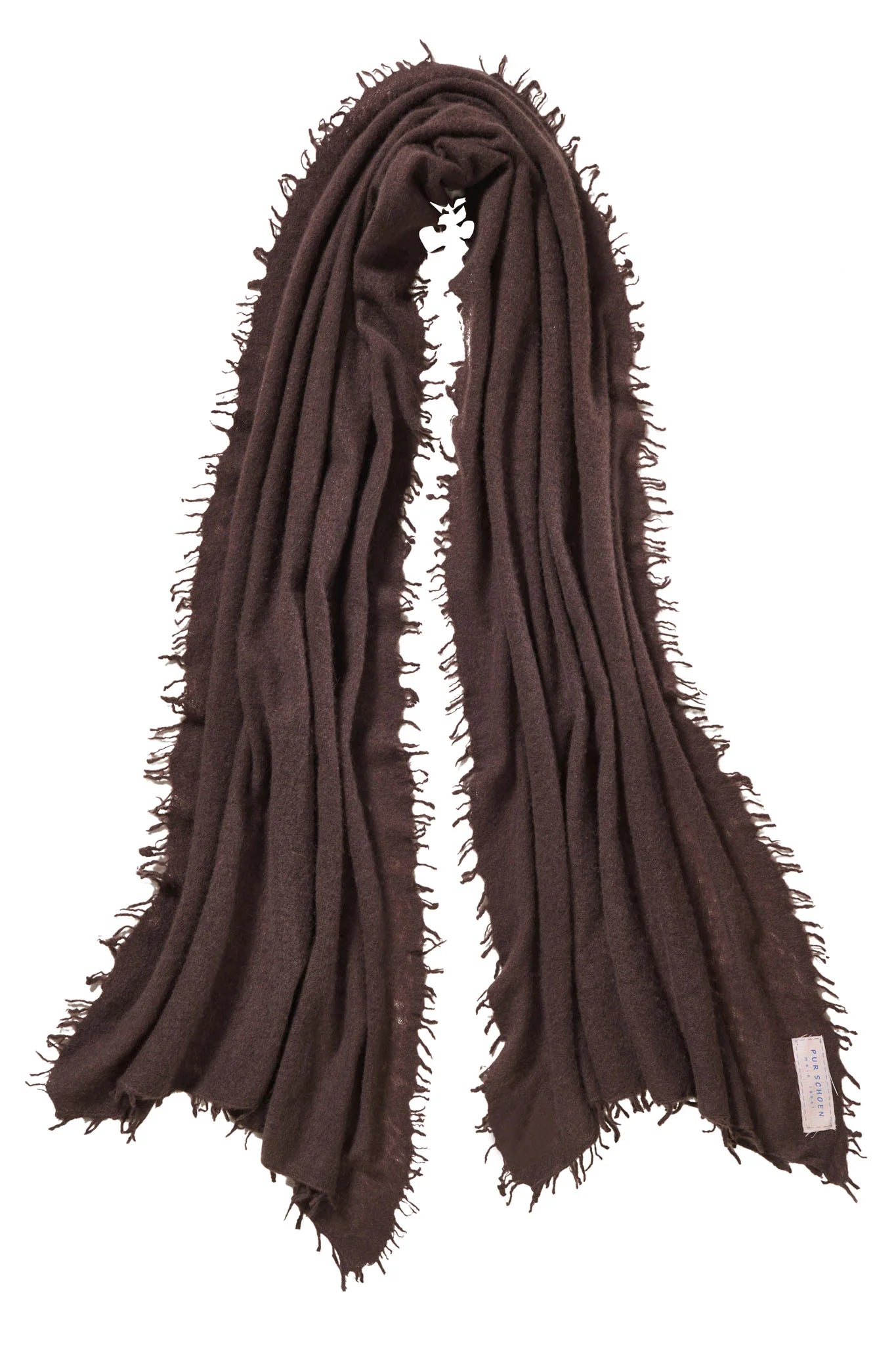PURSCHÖN Pure Cashmere Schal Testa Moro Braun