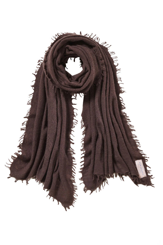 PURSCHÖN Pure Cashmere Schal Testa Moro Braun