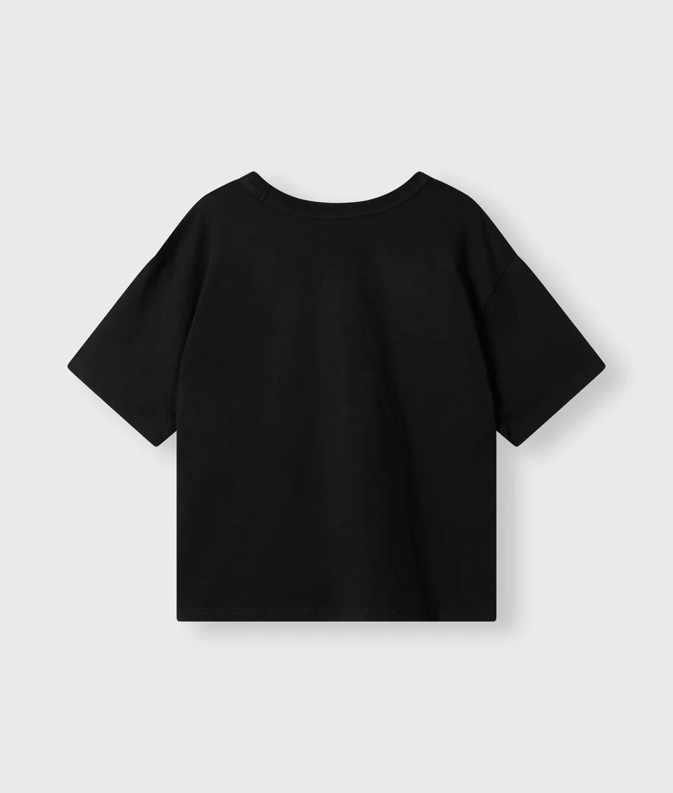 10DAYS AMSTERDAM Thick Cotton Tee Shirt Black