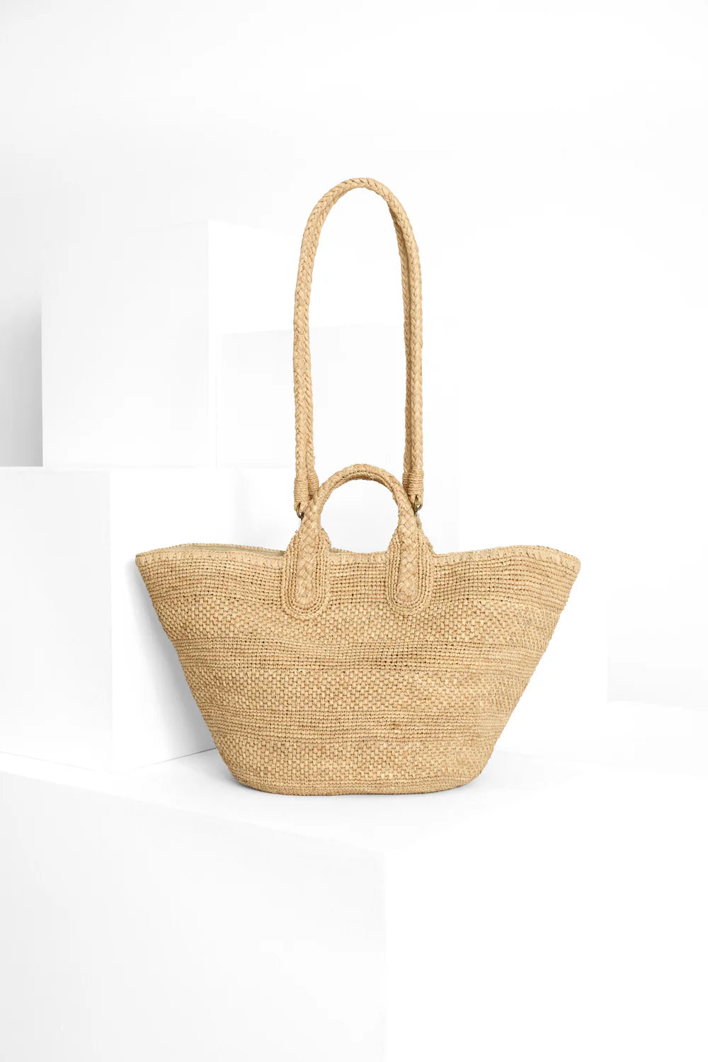 IBELIV Korbtasche Soma aus Raffia - Tea