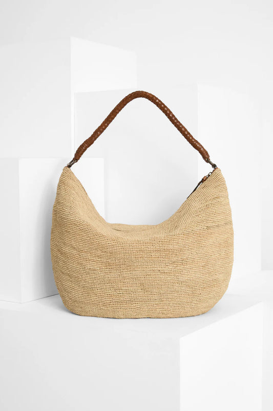 IBELIV Hobotasche Utopia aus Raffia - Tea