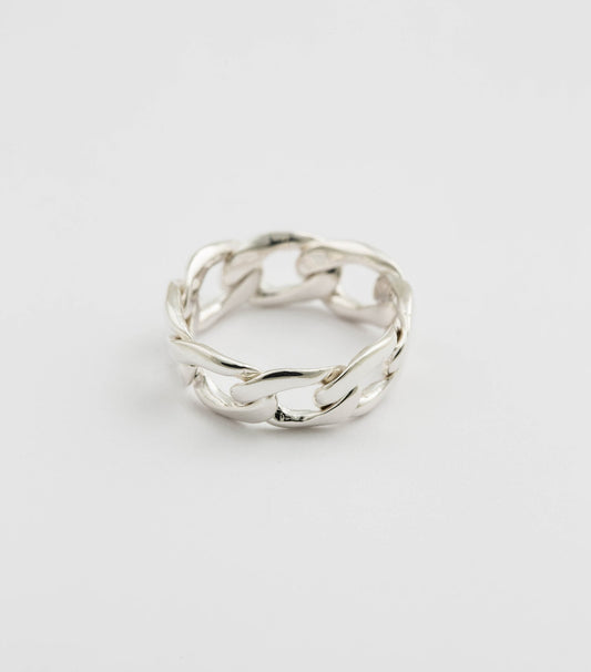 SYSTER P Links Ring Sterlingsilber