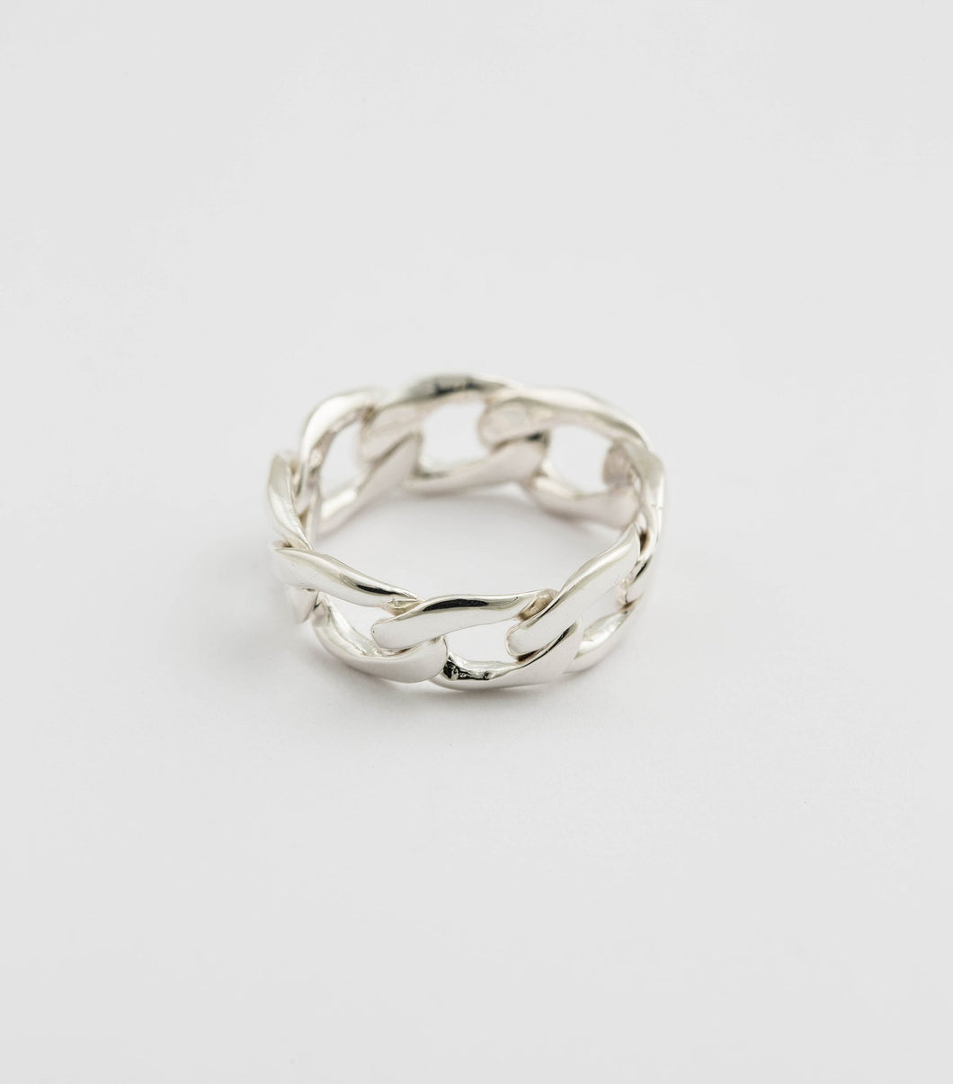 SYSTER P Links Ring Sterlingsilber