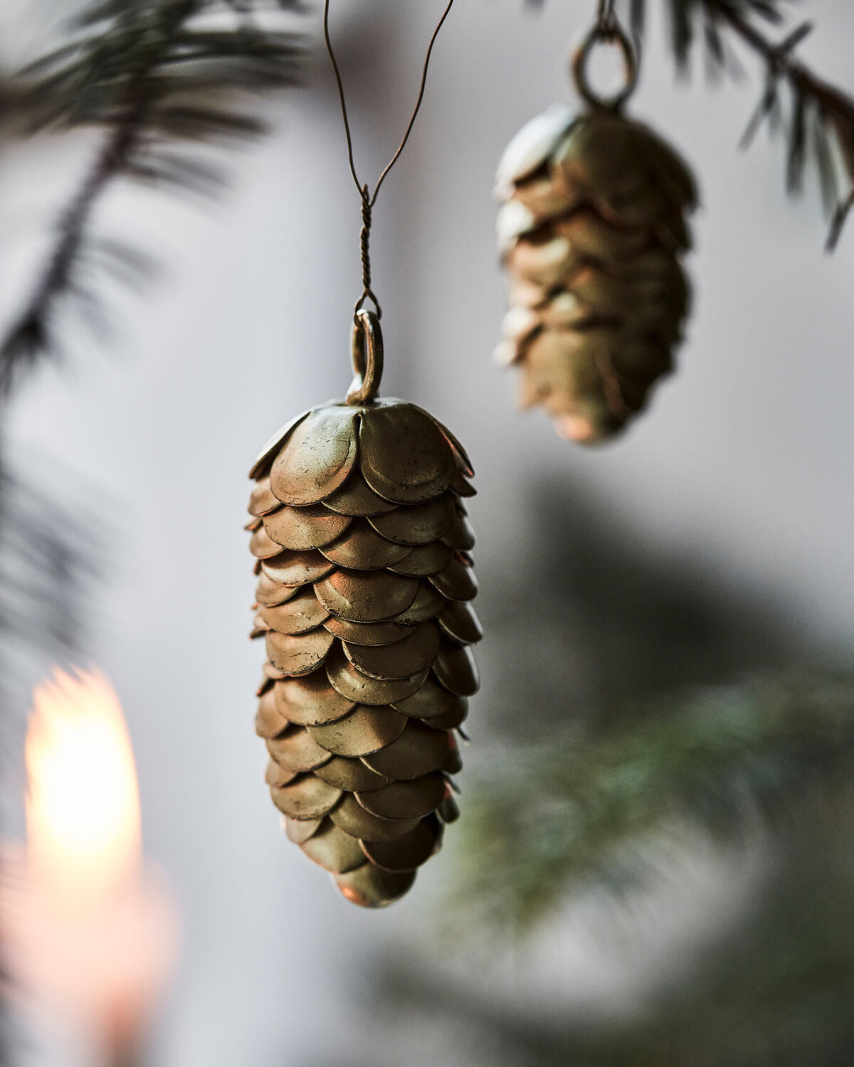 HOUSE DOCTOR Christmas Ornament HD Cone, gold