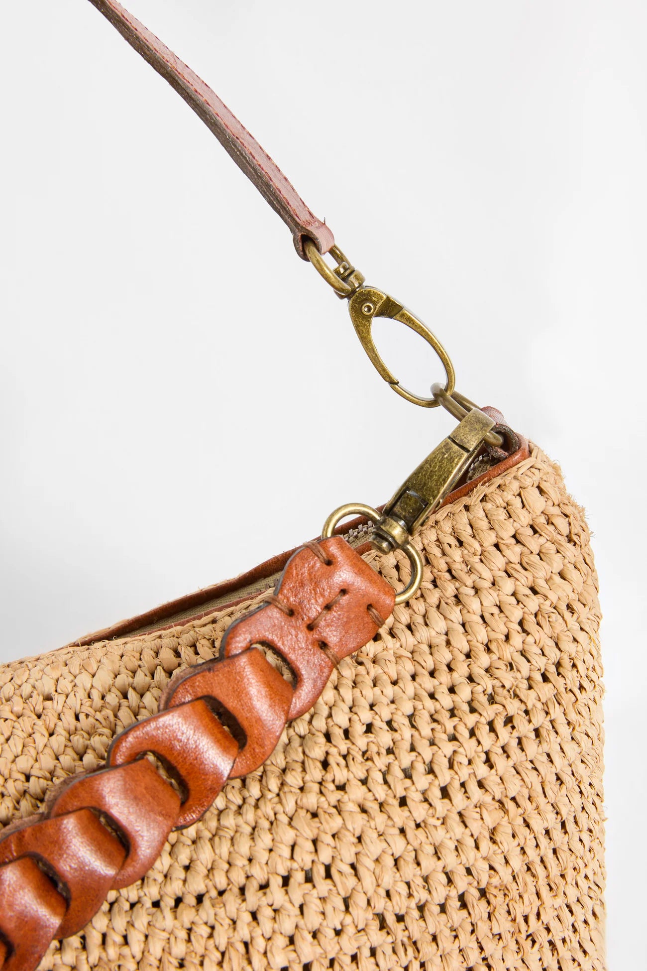 IBELIV Tasche Mihaja aus Raffia - Tea