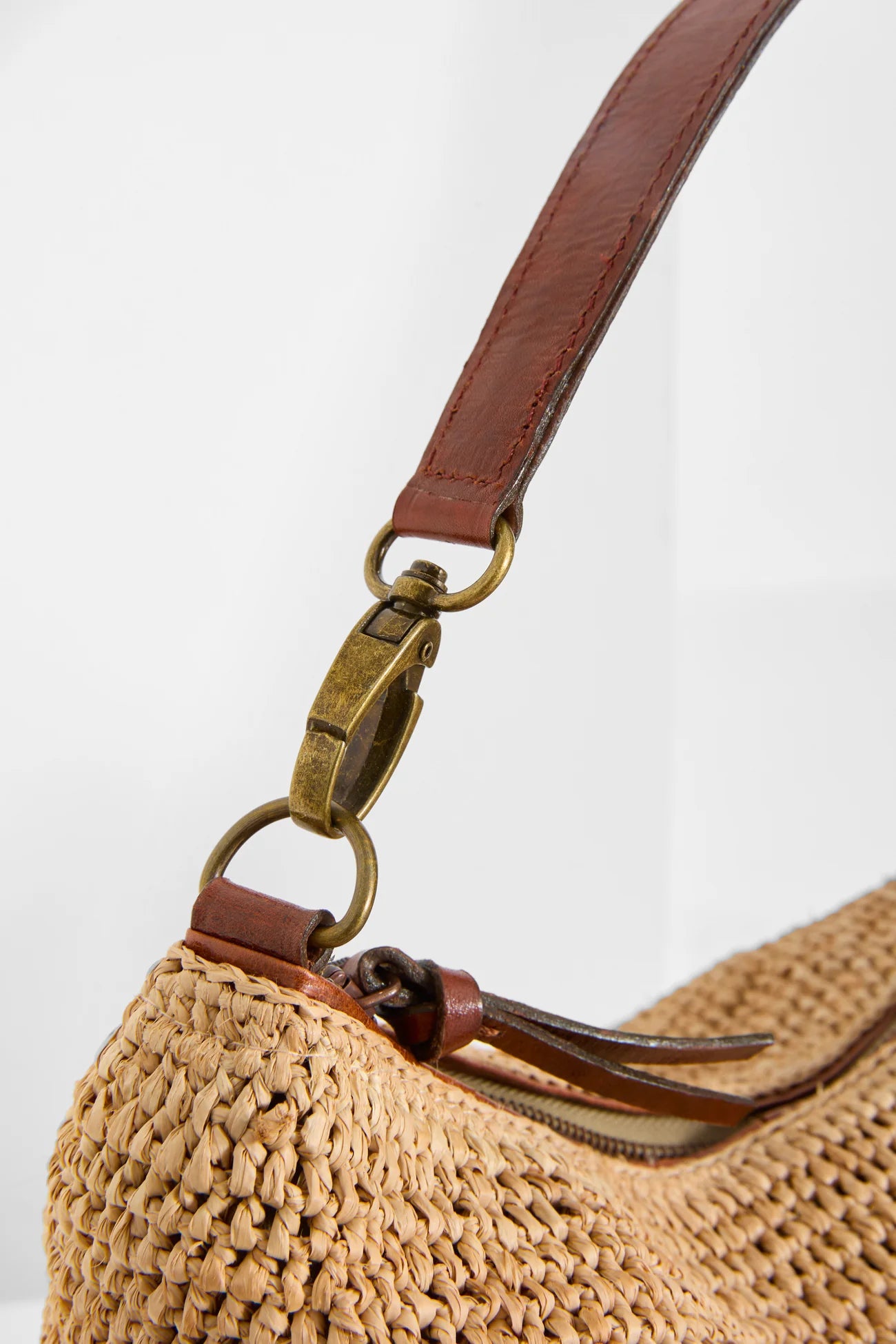 IBELIV Tasche Mihaja aus Raffia - Tea