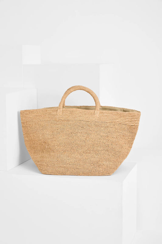 IBELIV Einkaufstaschetasche Vanilla aus Raffia - Tea