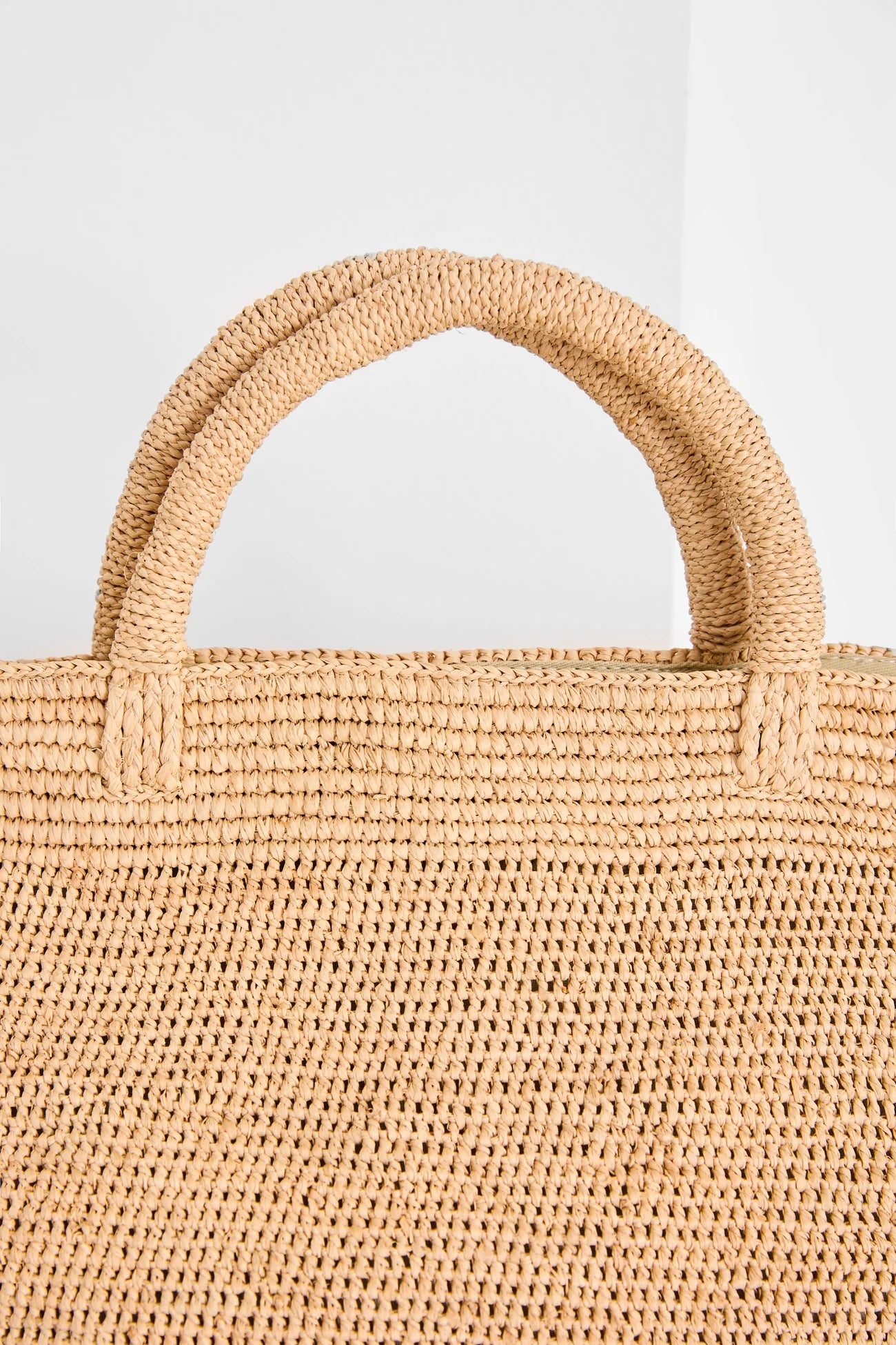 IBELIV Einkaufstaschetasche Vanilla aus Raffia - Tea