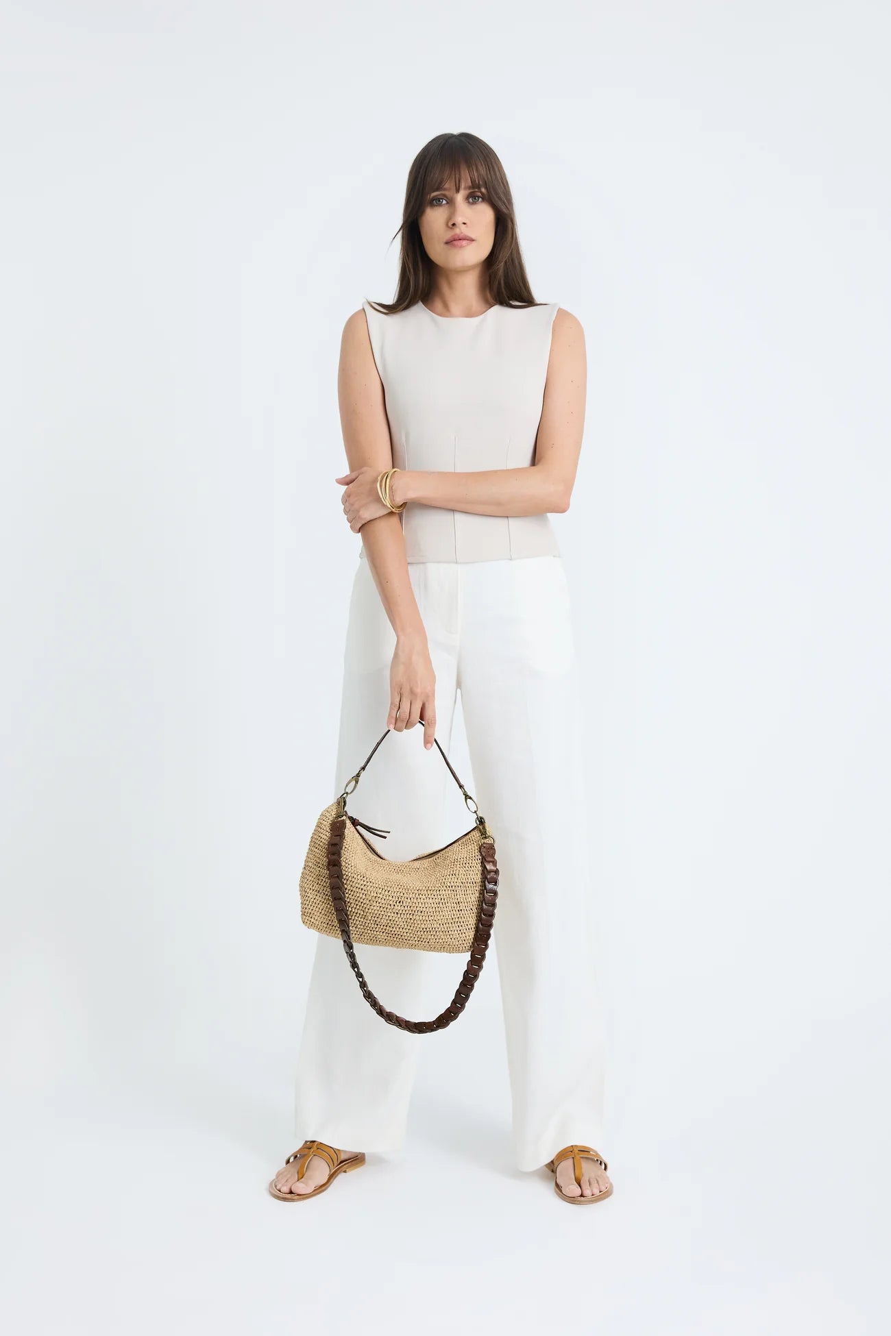 IBELIV Tasche Mihaja aus Raffia - Tea