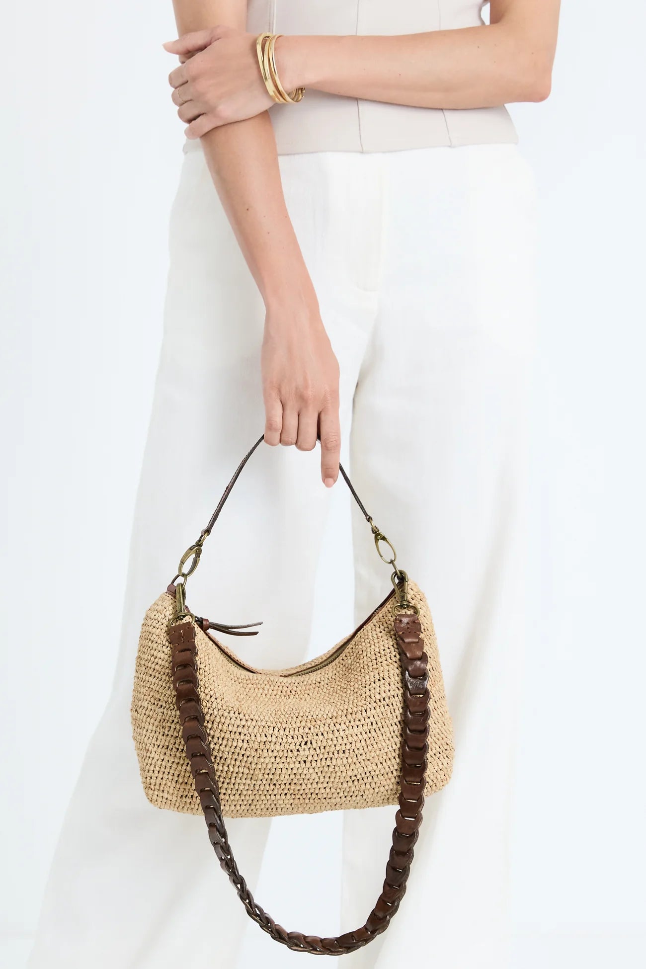 IBELIV Tasche Mihaja aus Raffia - Tea