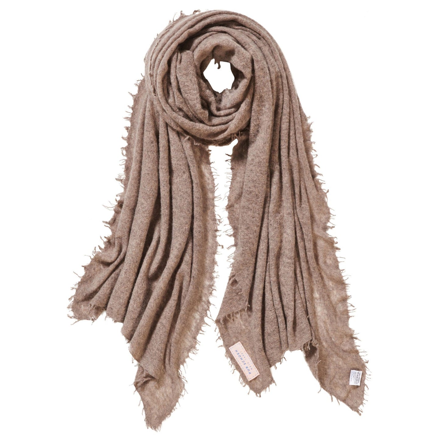 PURSCHÖN Pure Cashmere Schal Coffee Melange