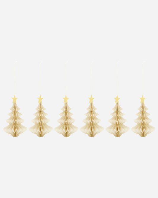 HOUSE DOCTOR Ornamente HD Tree Ivory 6-er Set