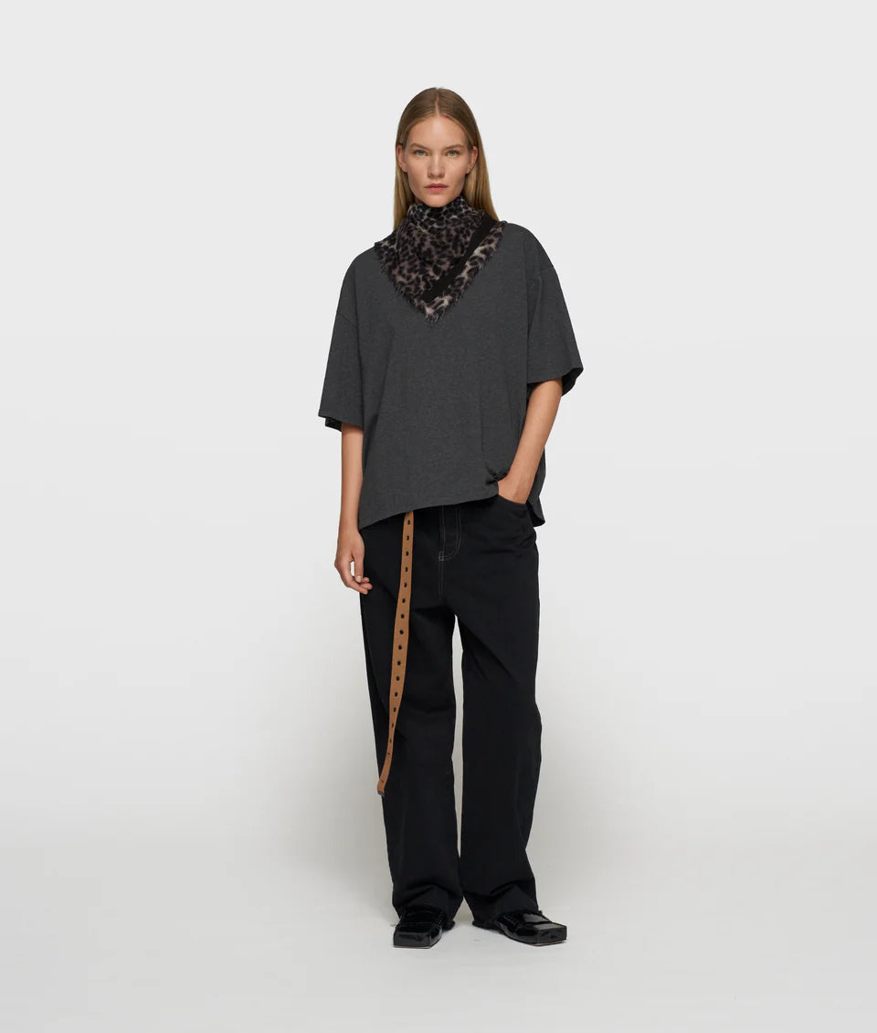 10DAYS AMSTERDAM Straight Leg Pants Twill Black