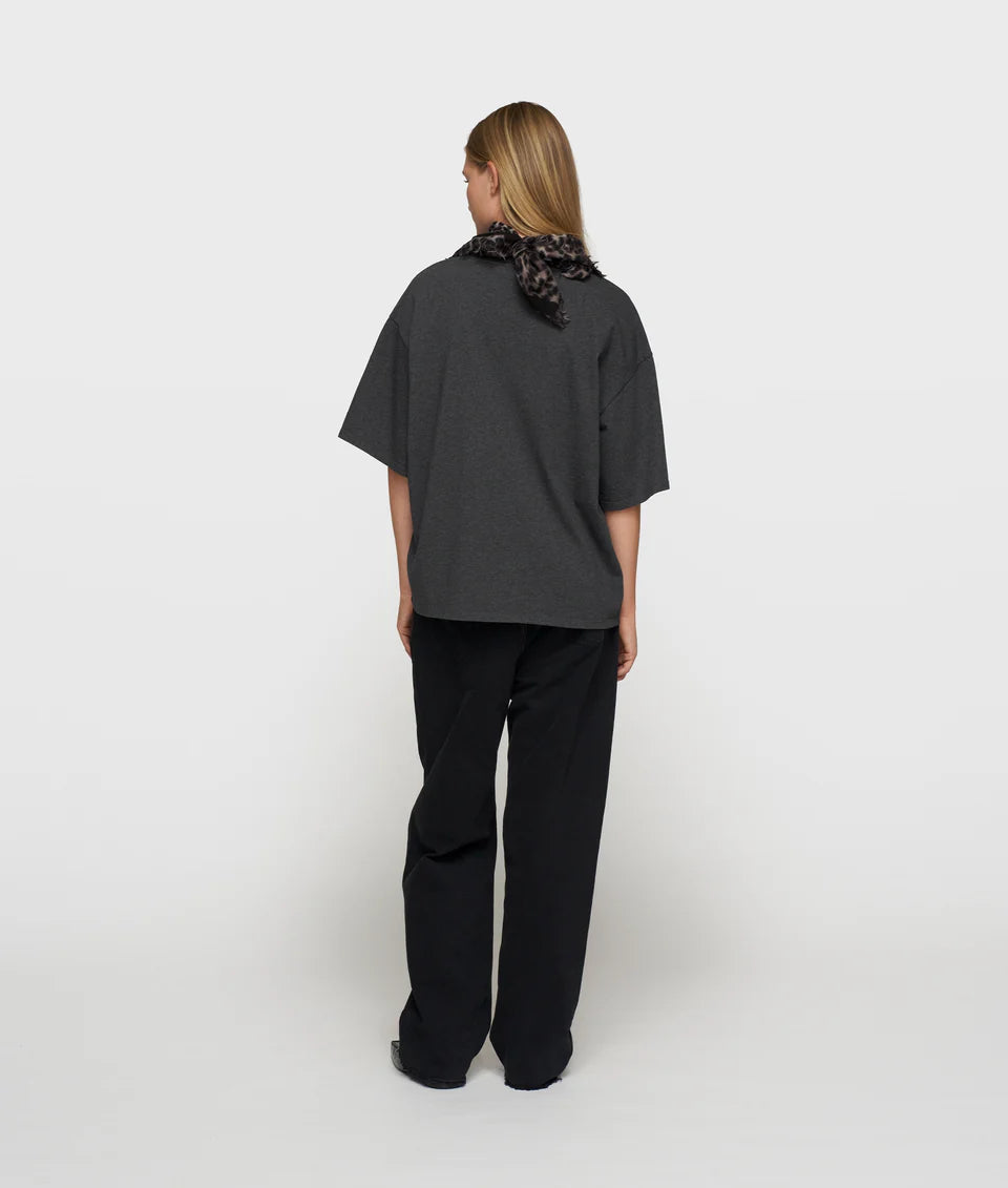 10DAYS AMSTERDAM Straight Leg Pants Twill Black