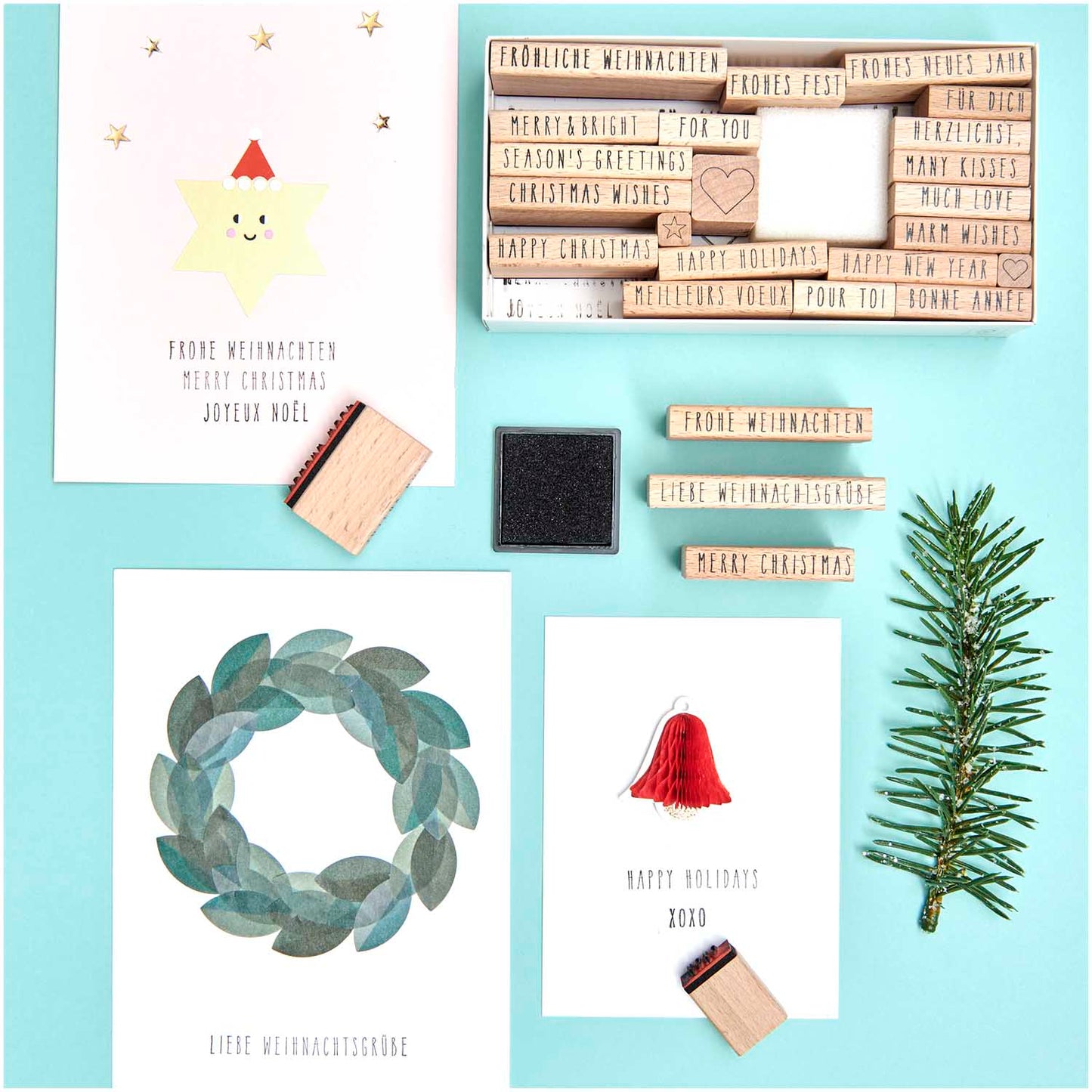 RICO DESIGN Stempelset Merry Christmas