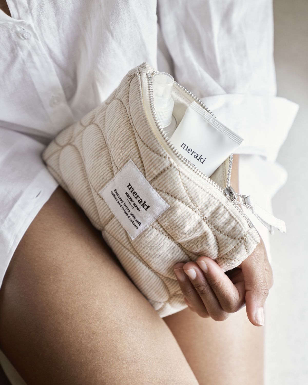 MERAKI Kosmetiktasche Mentha Offwhite