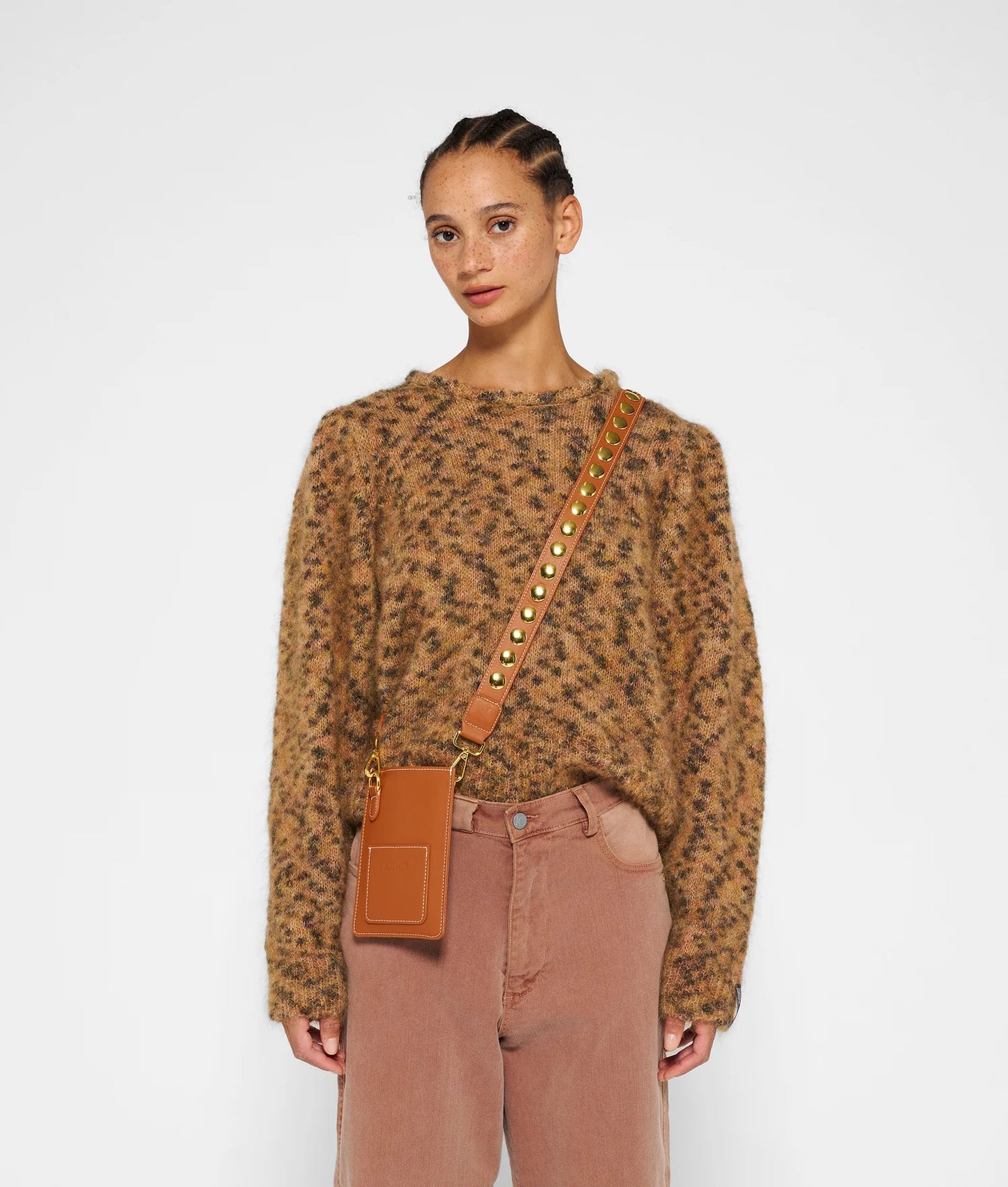 10 DAYS AMSTERDAM Phone Bag Caddie Brown