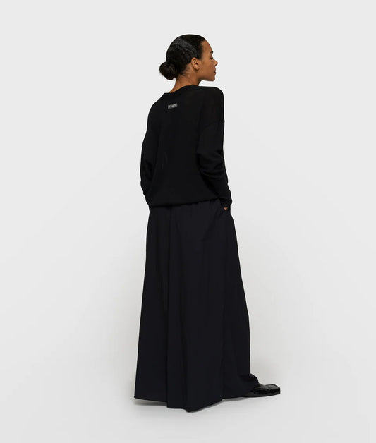 10DAYS AMSTERDAM Wide Pants Poplin Black