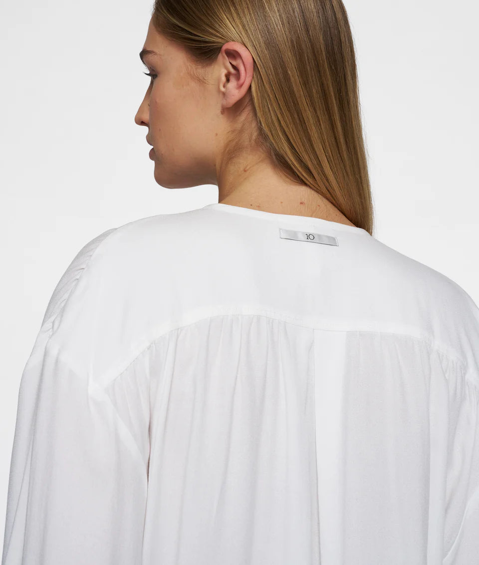 10DAYS AMSTERDAM Flowy Blouse Ecru