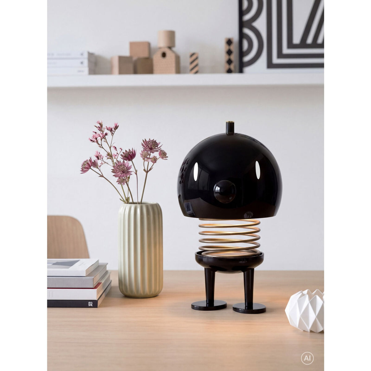 HOPTIMIST Bumble LED Lampe L Black