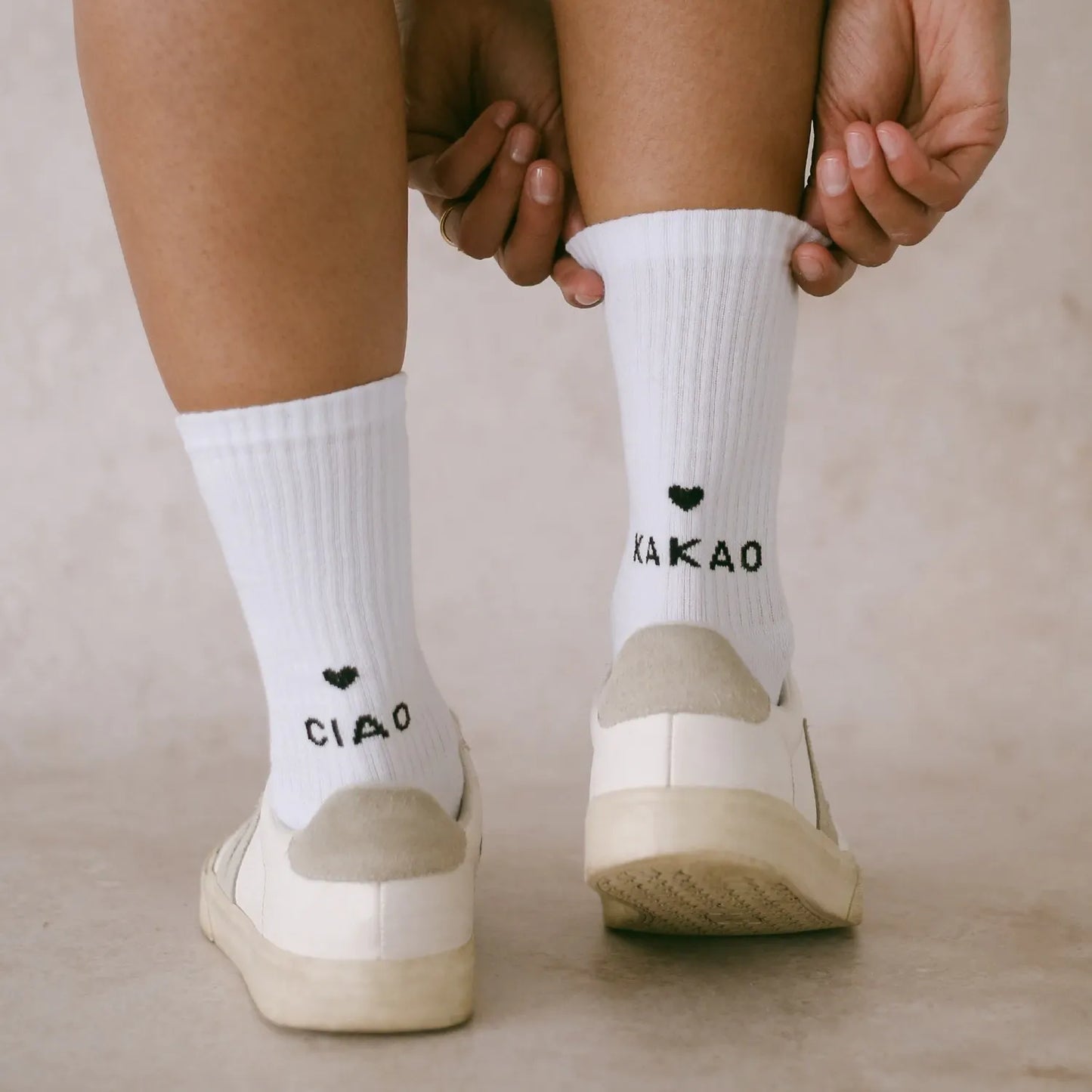 EULENSCHNITT Socken Ciao Kakao