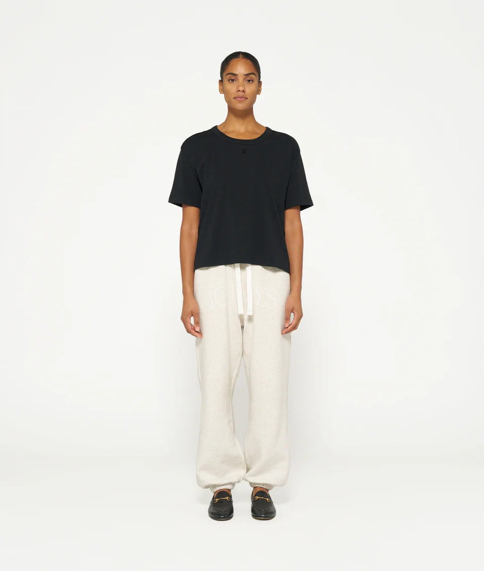 10DAYS AMSTERDAM Thick Cotton Tee Shirt Black