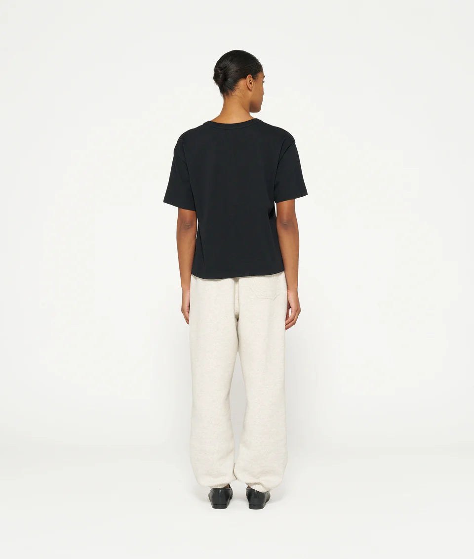 10DAYS AMSTERDAM Thick Cotton Tee Shirt Black