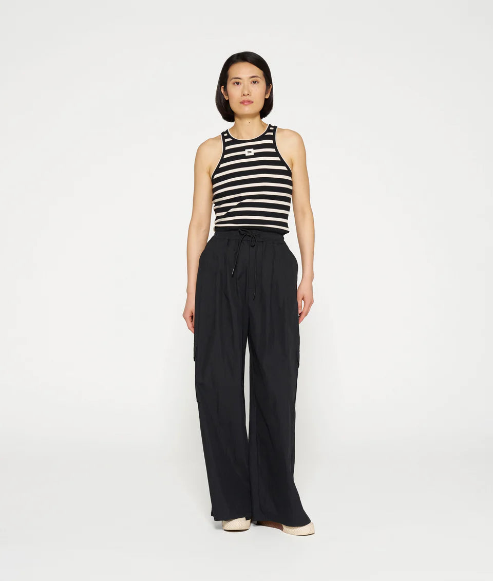 10 DAYS AMSTERDAM Tank Rip Top Stripes black/light natural