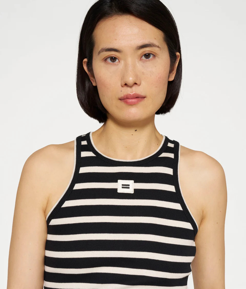 10 DAYS AMSTERDAM Tank Rip Top Stripes black/light natural