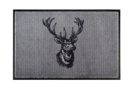 GIFT COMPANY Washables Fussmatte Hirsch grau