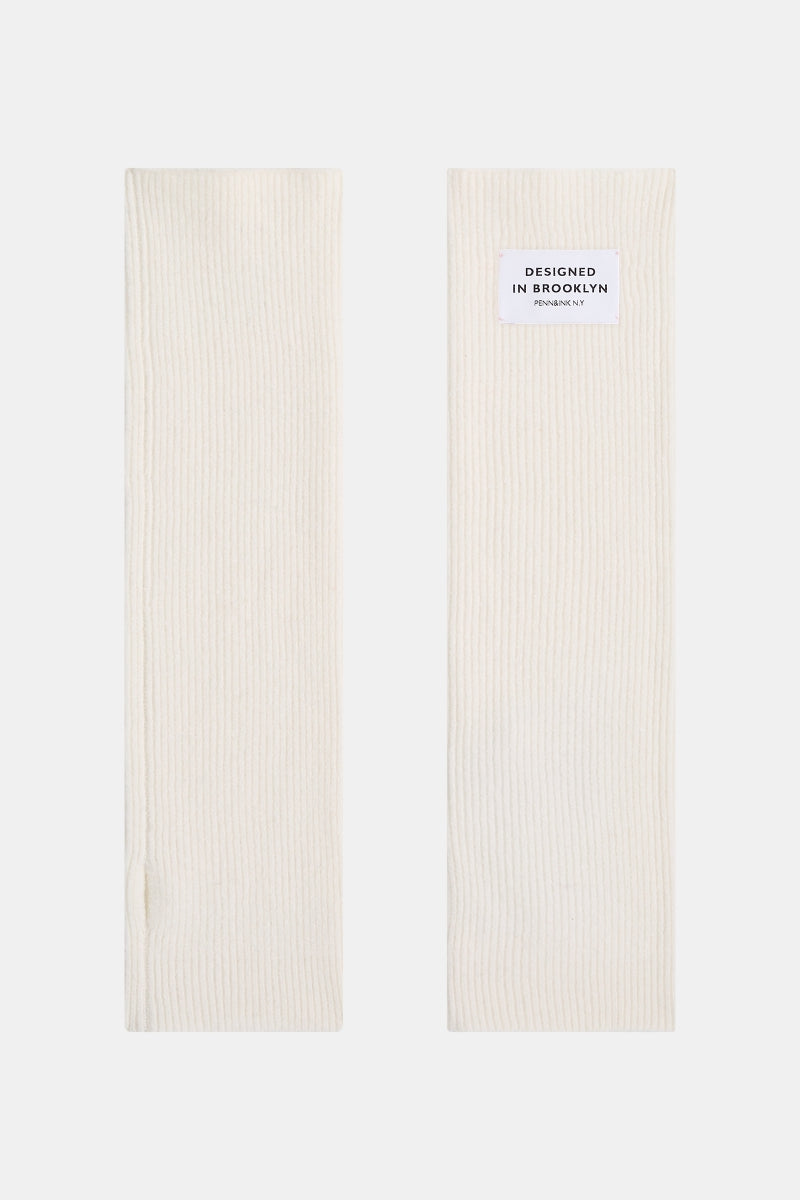 PENN & INK N.Y. Arm Warmers - Armstulpen Ecru